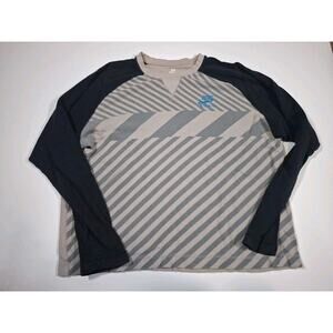 Nike Shirt Mens XXL Blue Check Vintage Thermal Waffle Kit Sportswear Y2K 90s